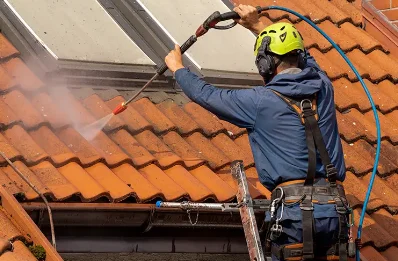 Démoussage et hydrofuge de toiture à Auvers